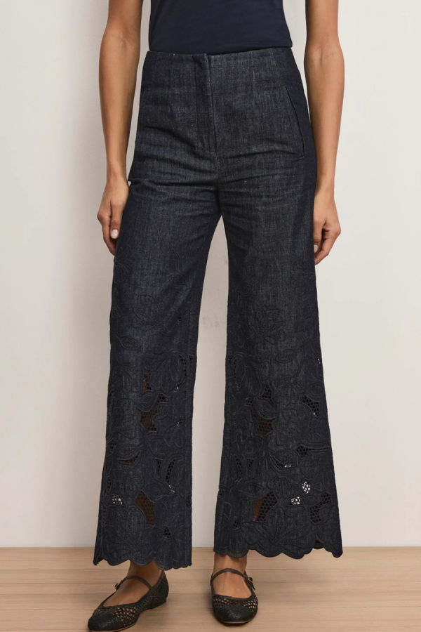 Veronica Beard Osborne Pant - Indigo Rinse