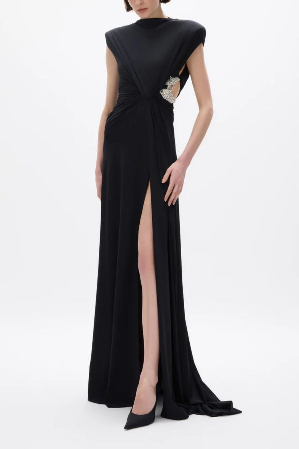 Rachel Gilbert Rico Gown - Black