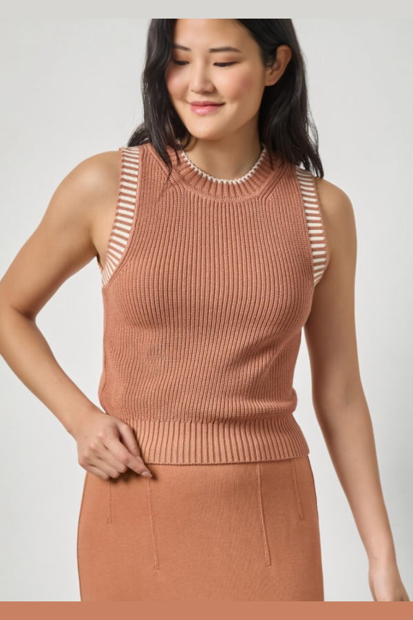 Lilla P. Sleeveless Crew Neck Top