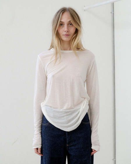 Baserange Macau Longsleeve - Brown Melange | Garmentory