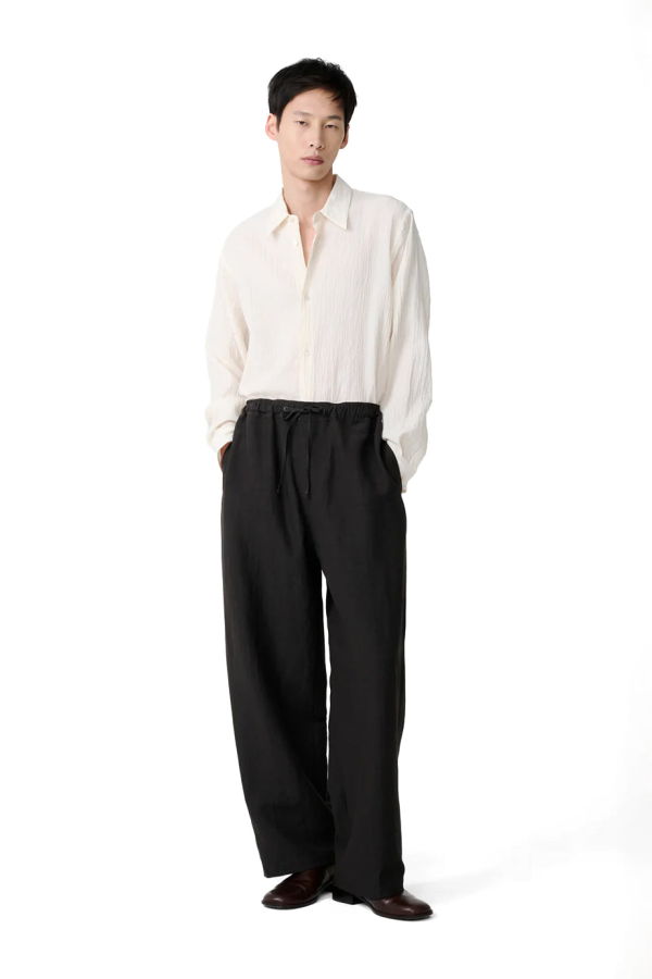 Studio Nicholson Sonny Drawcord Pant - Coal