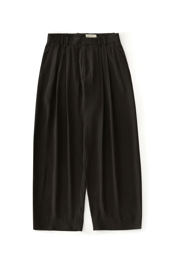 Studio Nicholson Line Double Pleat Volume Pants - Espresso