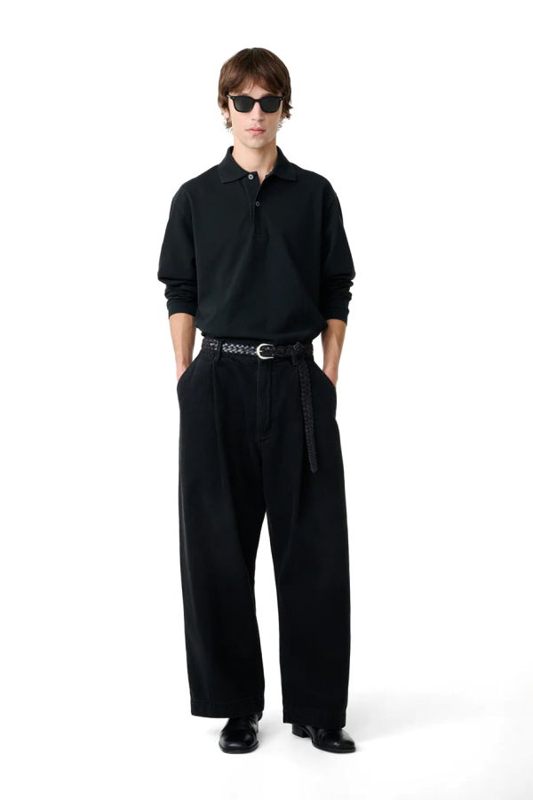 Studio Nicholson Puch Single Pleat Pants - Washed Black