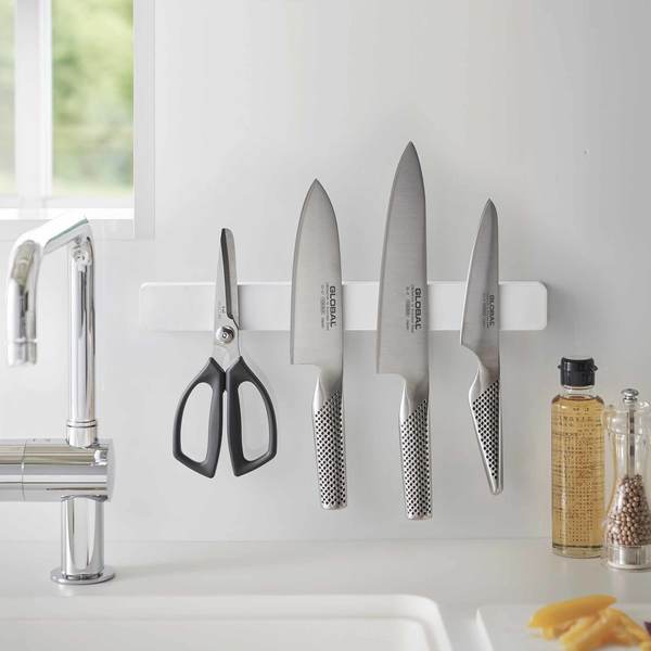 Yamazaki Home Magnetic Knife Rack Utensil Holder Yamazaki Home Magnetic Knife Rack Utensil Holder
