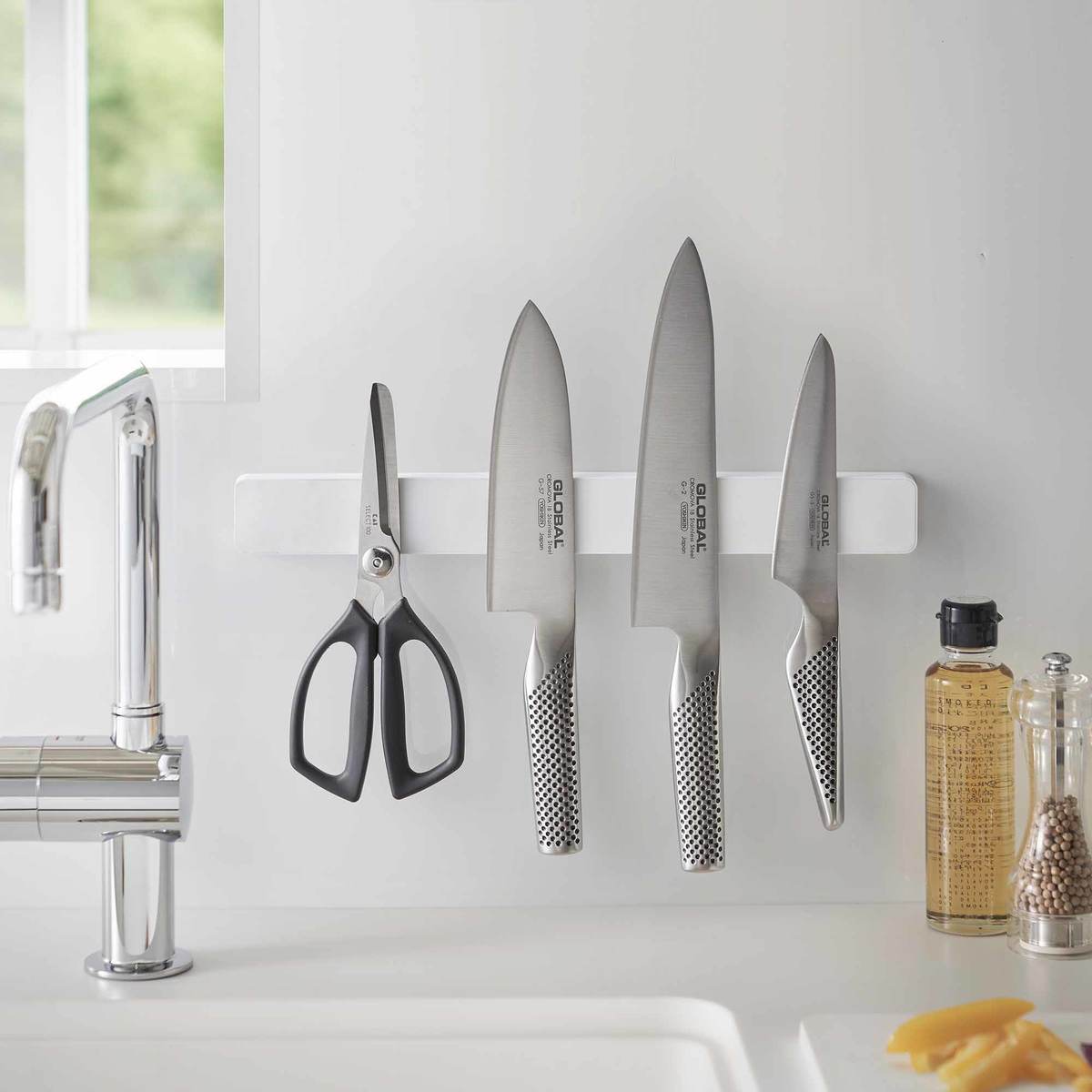 Yamazaki Home Magnetic Knife Rack Utensil Holder - Image 1 of 14
