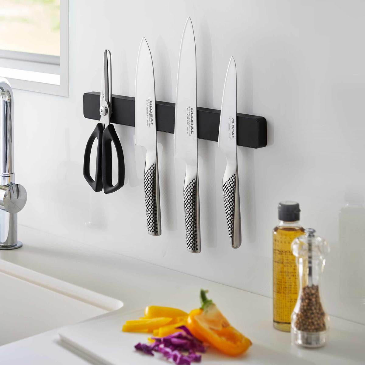 Yamazaki Home Magnetic Knife Rack Utensil Holder - Image 4 of 14