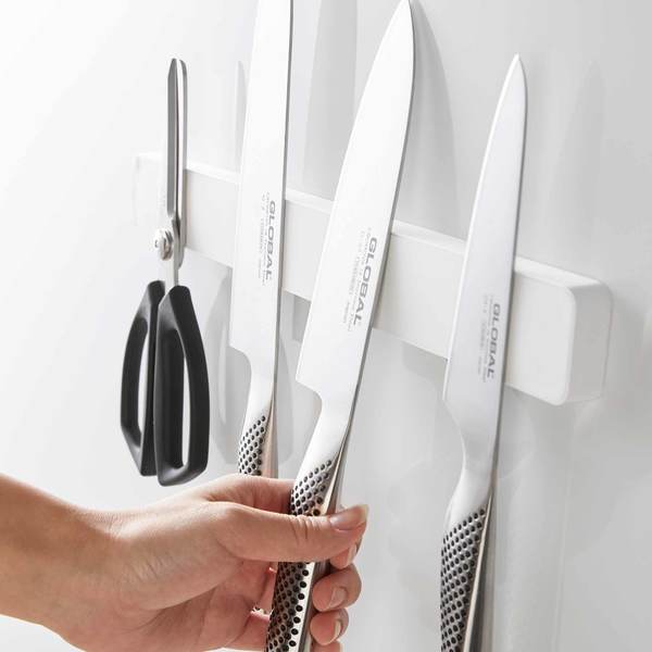 Yamazaki Home Magnetic Knife Rack Utensil Holder