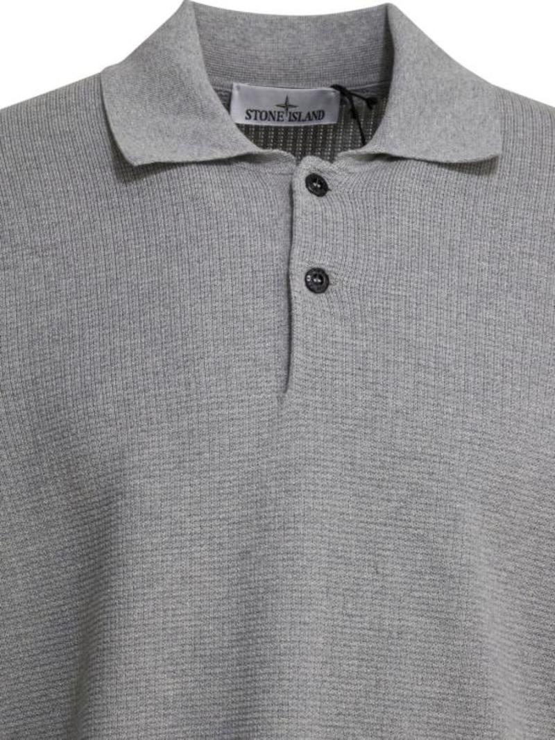 Stone Island Polo Shirt - Melange Pearl Grey