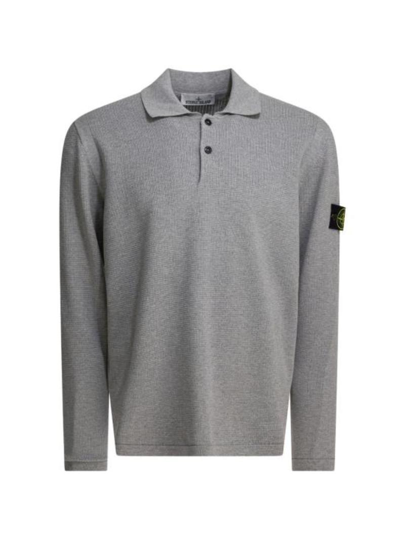Stone Island Polo Shirt - Melange Pearl Grey
