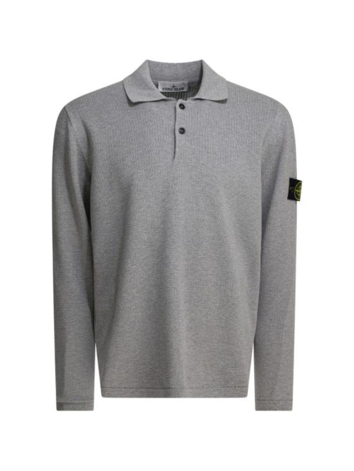 Stone Island Polo Shirt - Melange Pearl Grey - Image 6 of 6