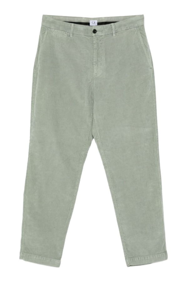 C.P. Company Velvet Chino Pants - Green