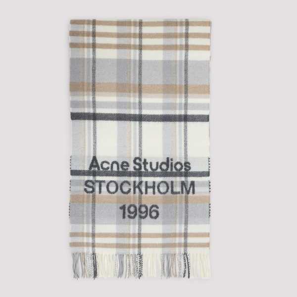 Acne Studios Fn-ux-scar000444 Scarf - Ays White Beige