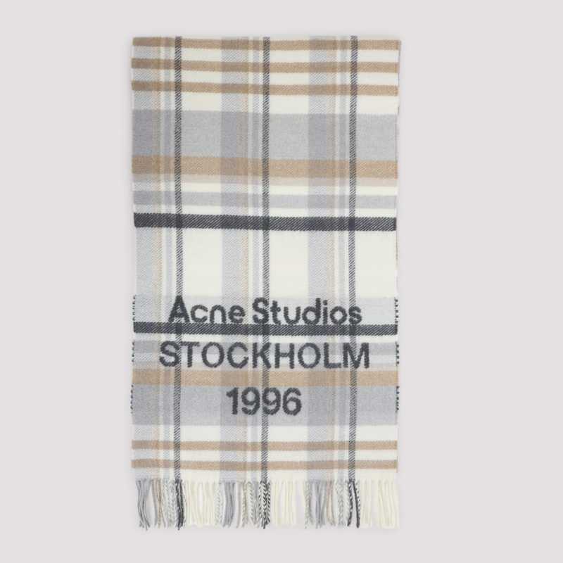 Acne Studios Fn-ux-scar000444 Scarf - Ays White Beige