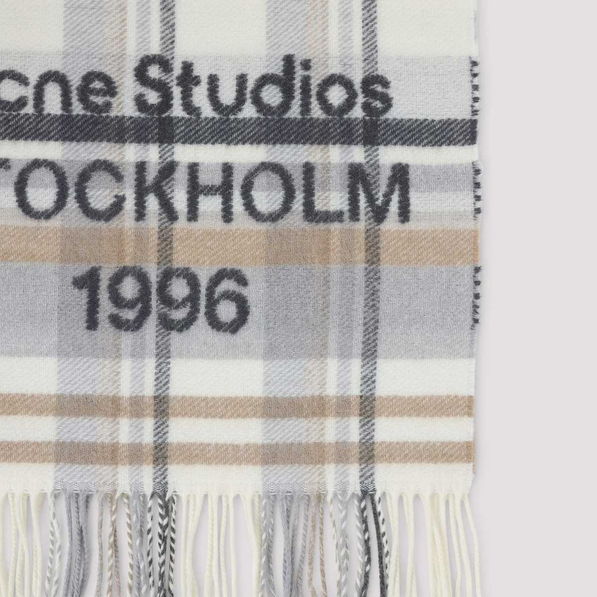 Acne Studios Fn-ux-scar000444 Scarf - Ays White Beige - Image 4 of 4
