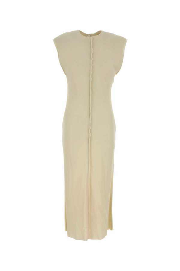 Ami Alexandre Mattiussi Cream Stretch Viscose Dress - Ivory