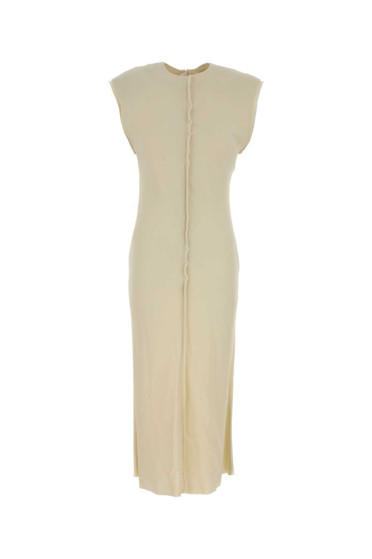 Ami Alexandre Mattiussi Cream Stretch Viscose Dress - Ivory - Image 1 of 2
