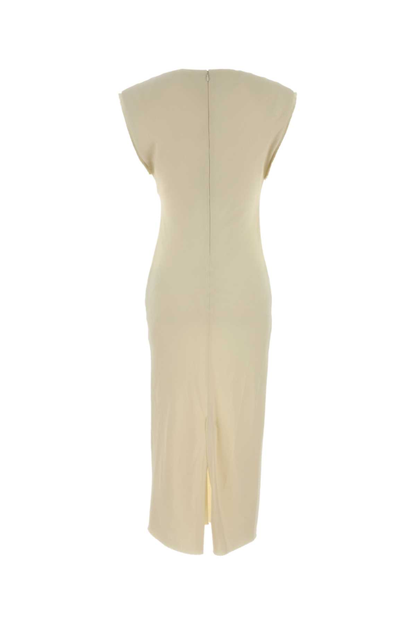 Ami Alexandre Mattiussi Cream Stretch Viscose Dress - Ivory