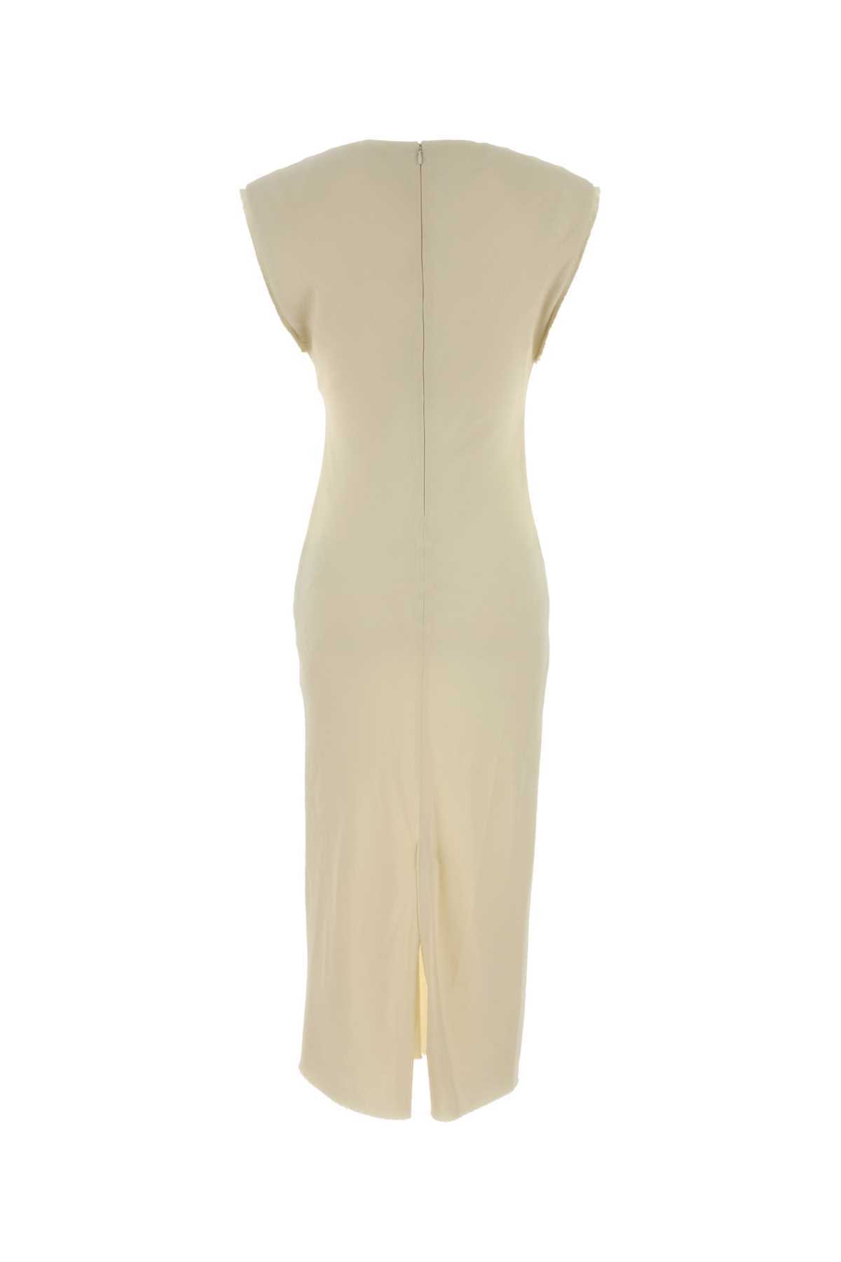 Ami Alexandre Mattiussi Cream Stretch Viscose Dress - Ivory - Image 2 of 2