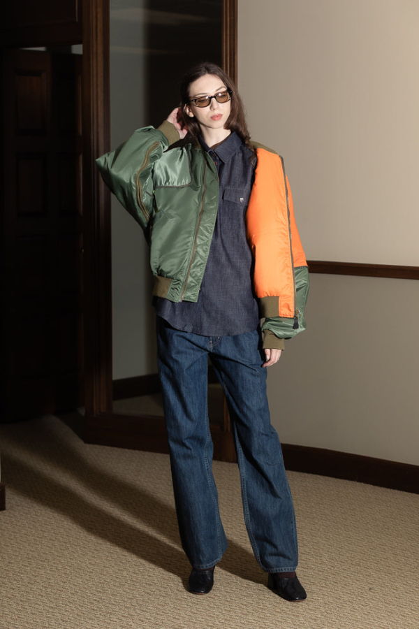 Kapital MA-1 Nylon Sham Bomber Jacket