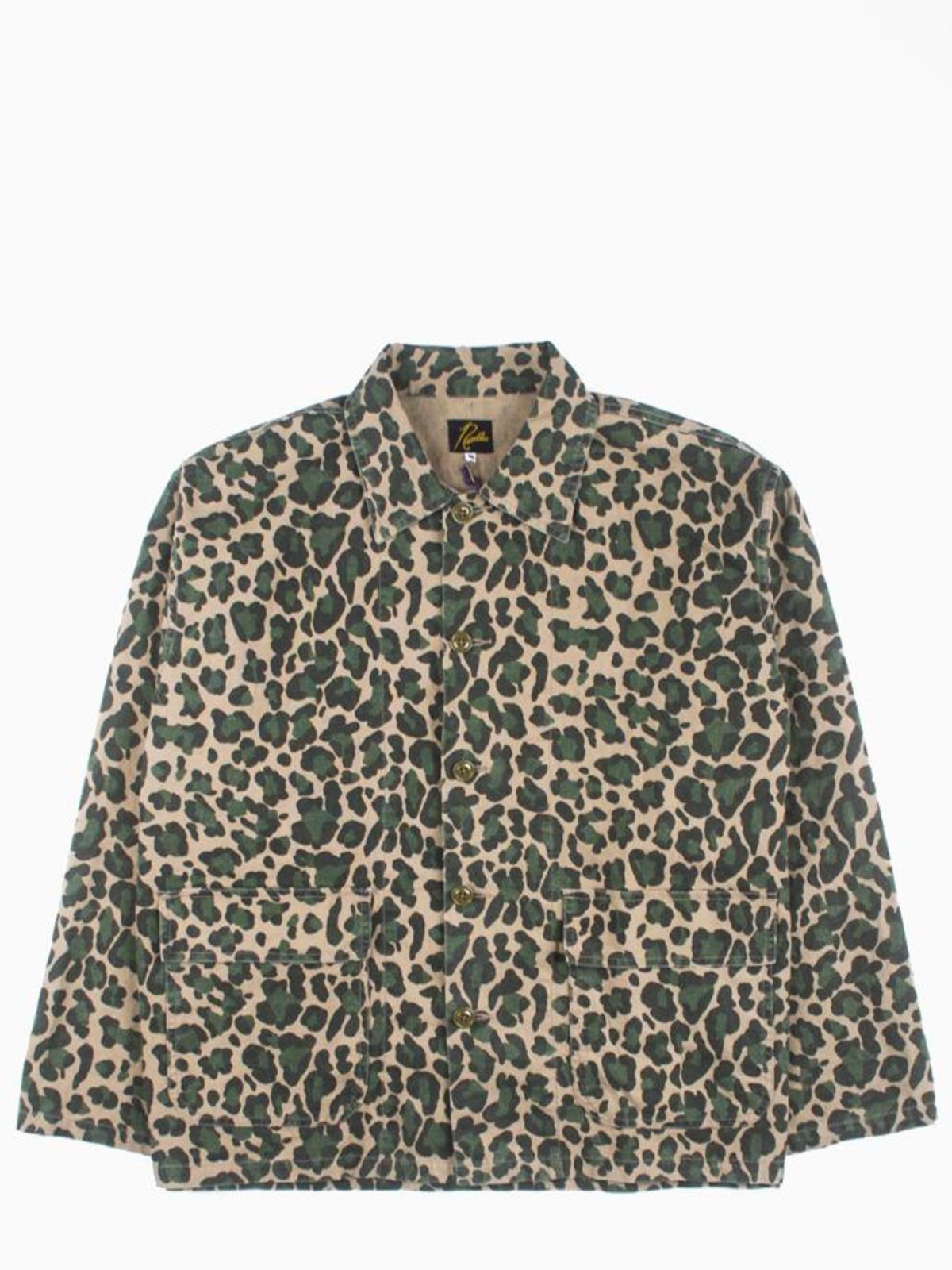 Needles C/L Canvas Bush Jacket - Leopard Camo | Garmentory