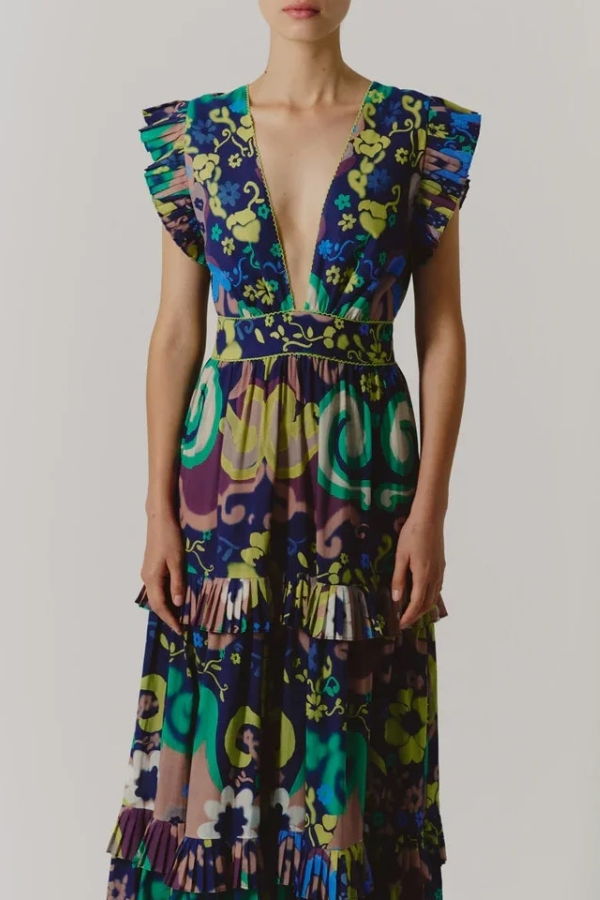 DeLoreta Cora Dress - Papalote Print