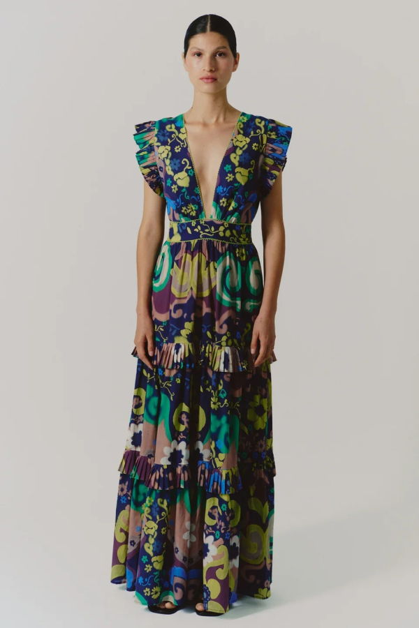 DeLoreta Cora Dress - Papalote Print