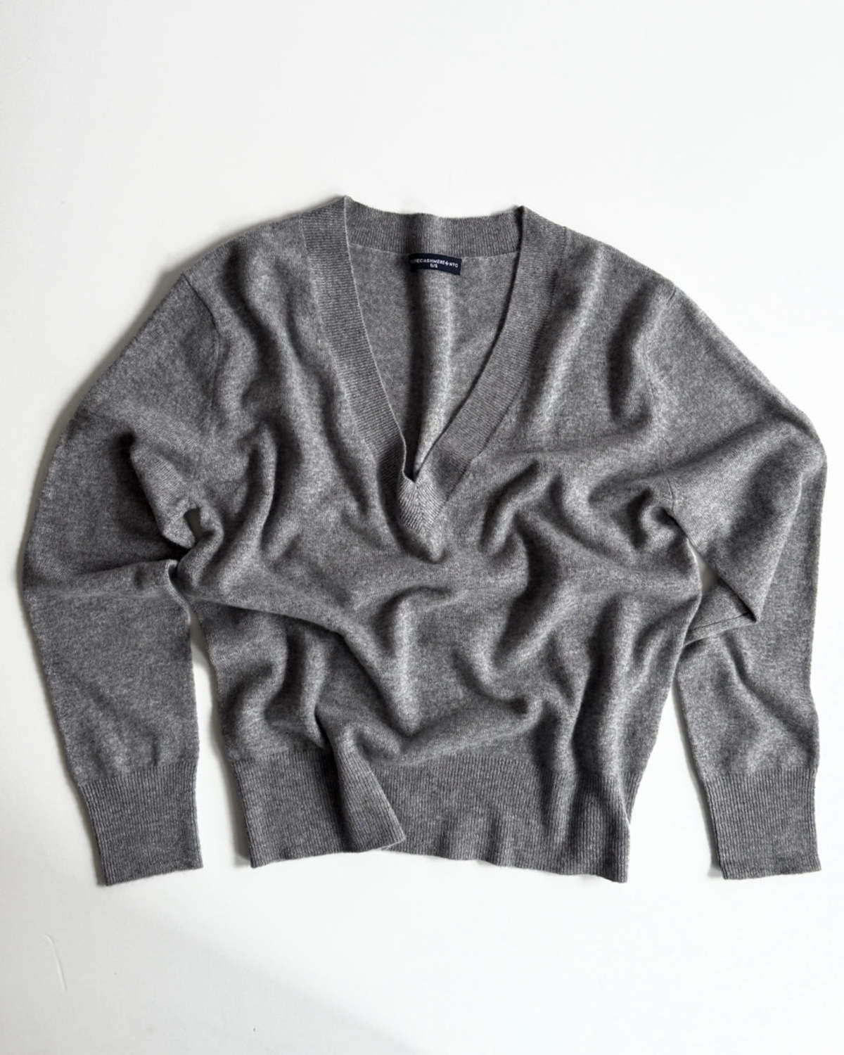 PURECASHMERE NYC Oversized V Neck Sweater - Image 2 of 4