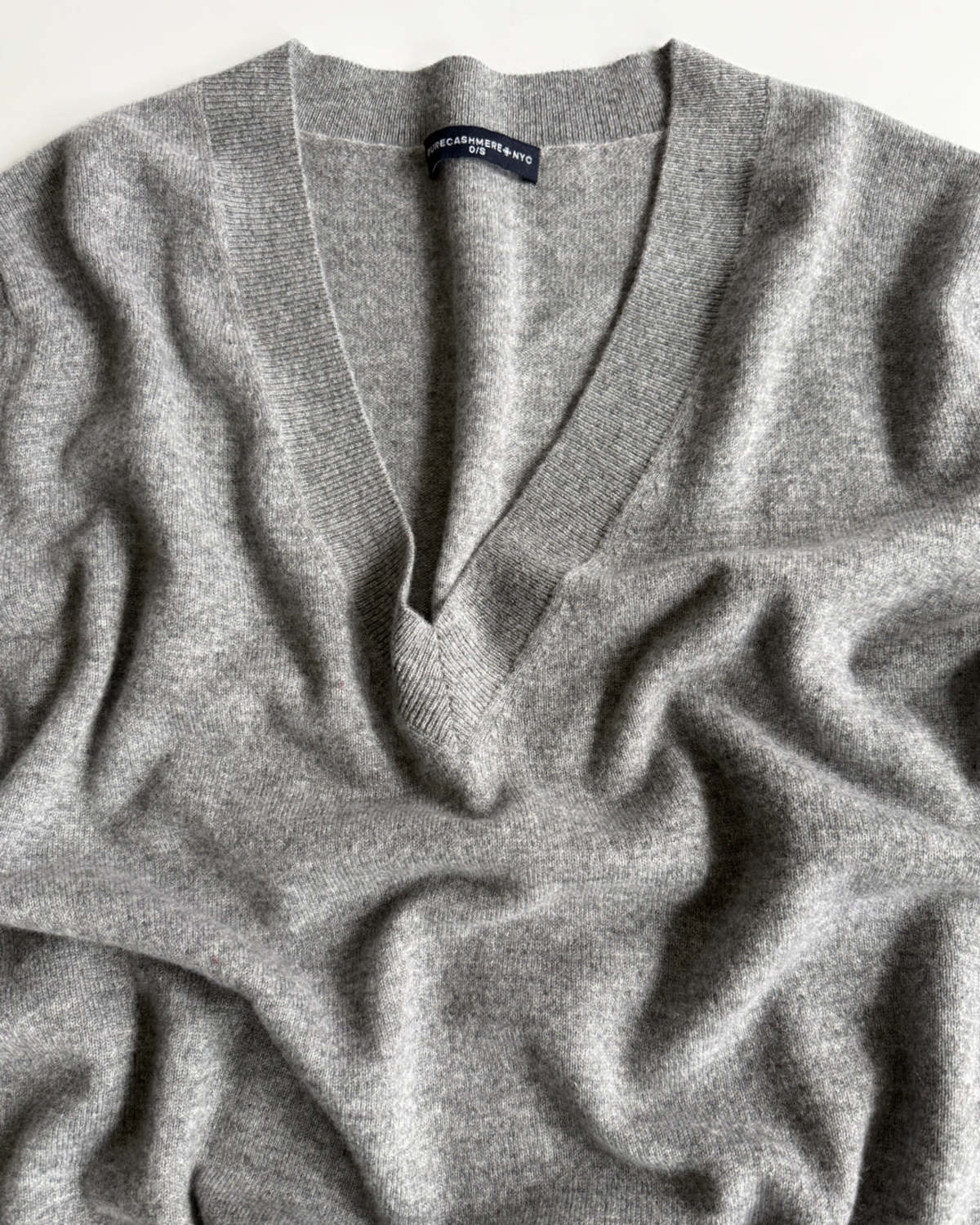 PURECASHMERE NYC Oversized V Neck Sweater - Image 3 of 4