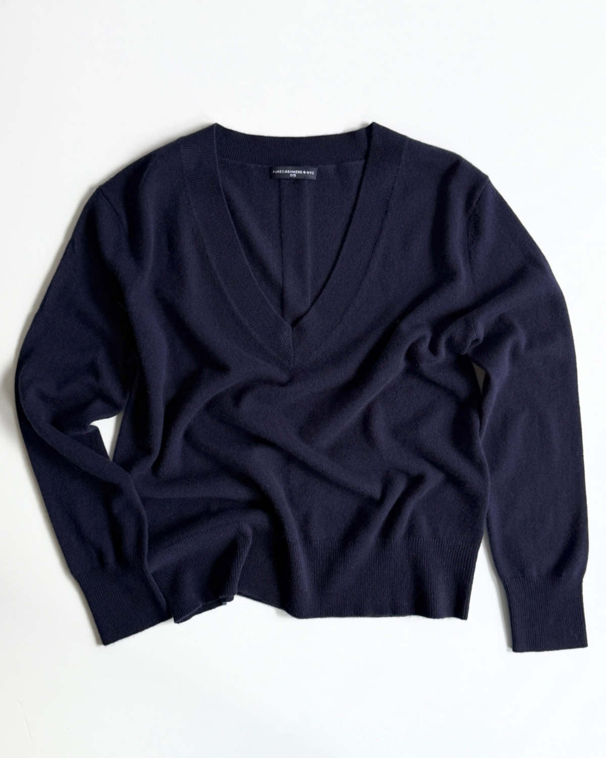 PURECASHMERE NYC Oversized V Neck Sweater - Image 1 of 2