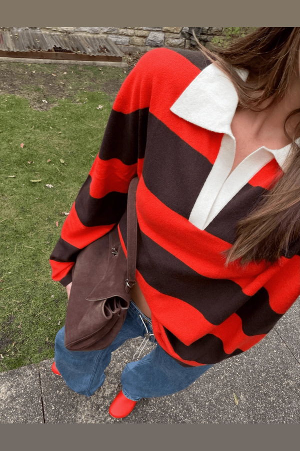 Apres June Cashmere Rugby Sweater
