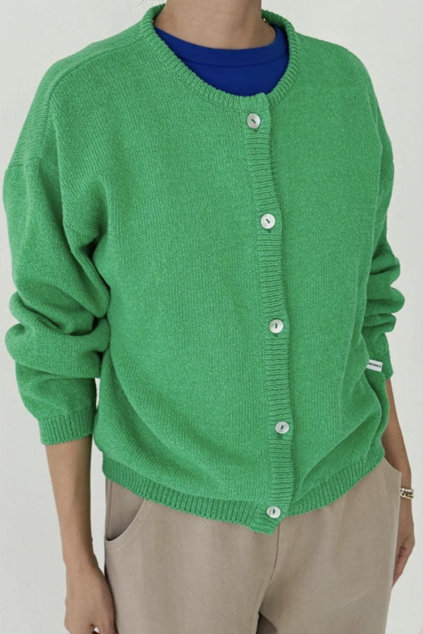 Le Bon Shoppe Cotton Leila Cardigan - Green