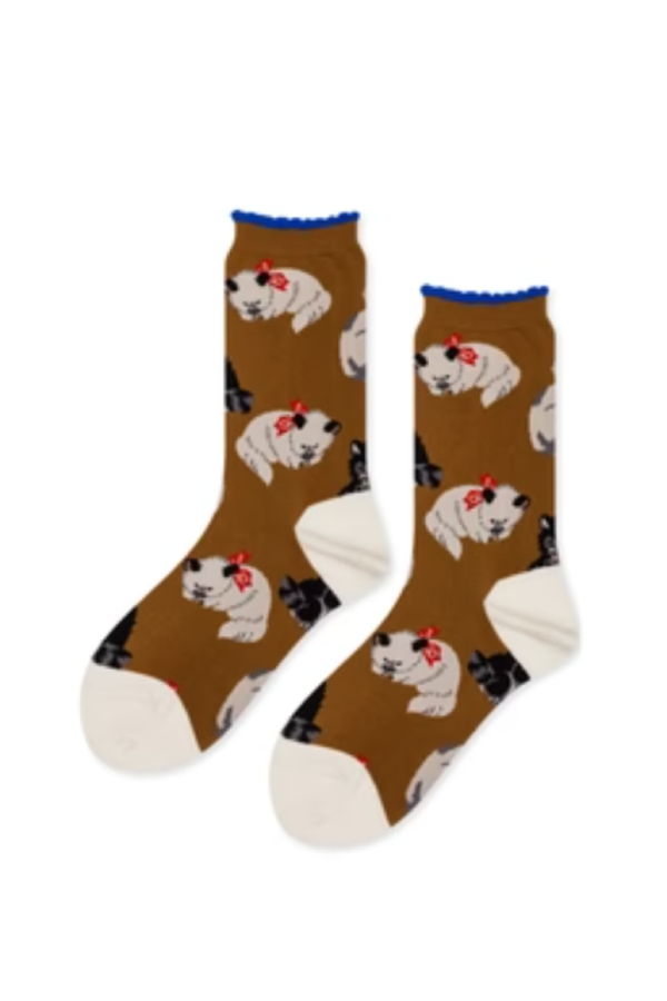 Hansel from Basel Kitkat Crew Socks - Camel