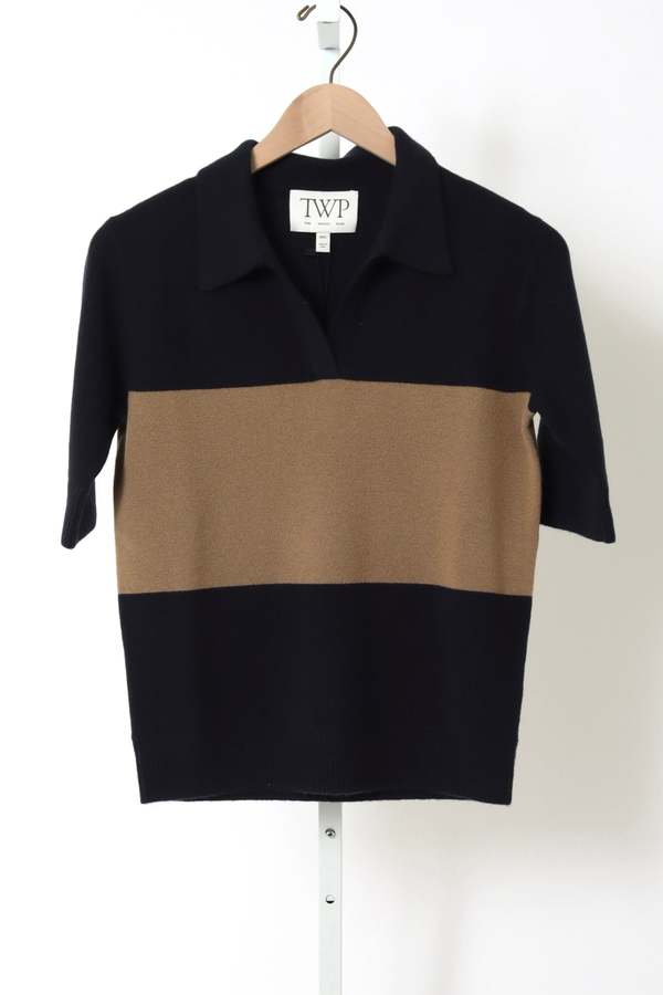 TWP Slightly Oversized Polo Top TWP Slightly Oversized Polo Top