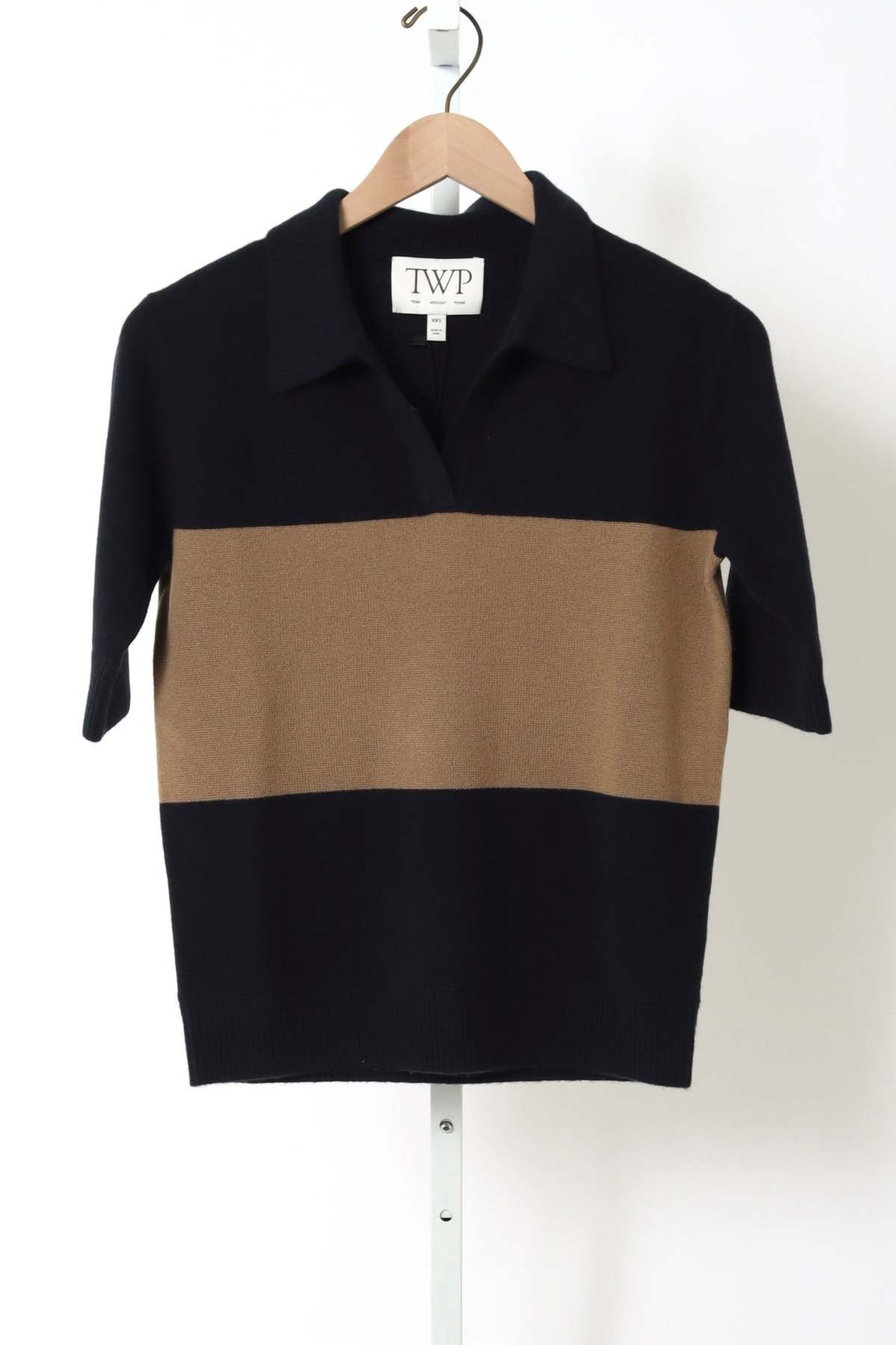TWP Slightly Oversized Polo Top - Image 1 of 2