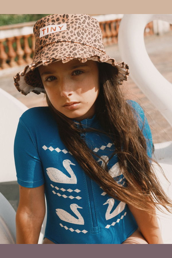 KIDS Tinycottons Swans Swimsuit