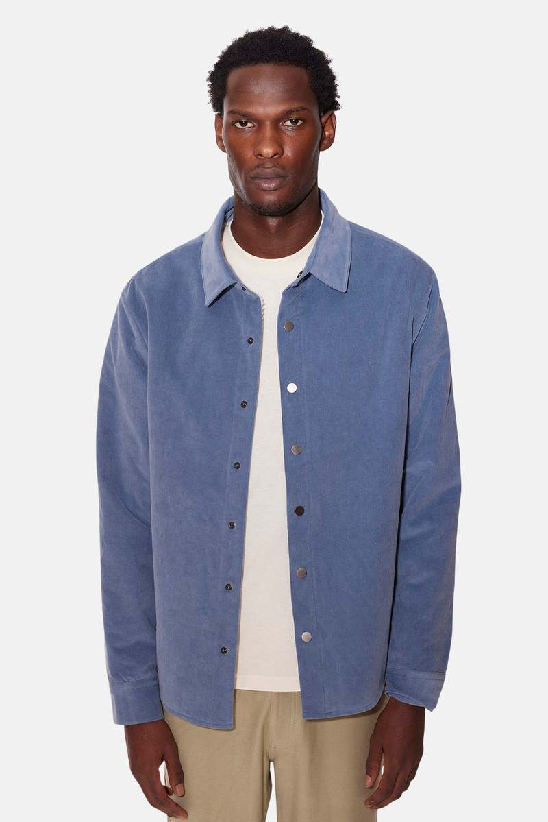 Blue&Cream Best Sherpa Overshirt - Blue/Cream