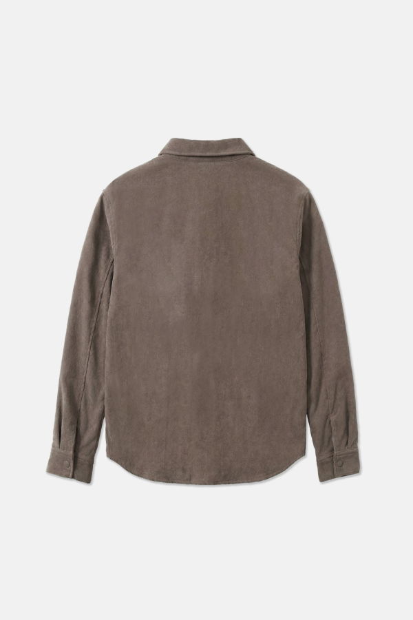 Blue&Cream Best Sherpa Overshirt - Mocha/Cream