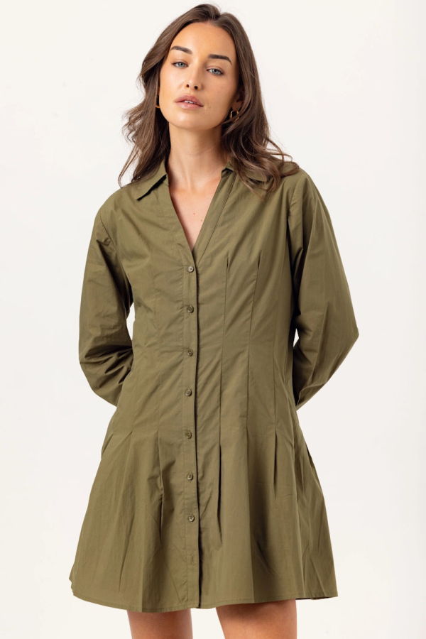 We Are Sundays Greer Dress - Moss