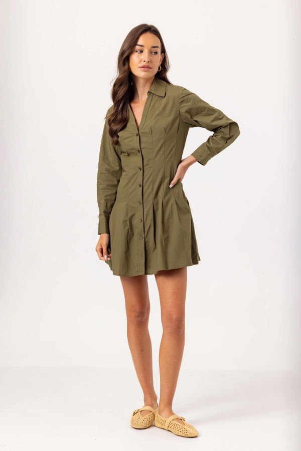 We Are Sundays Greer Dress - Moss