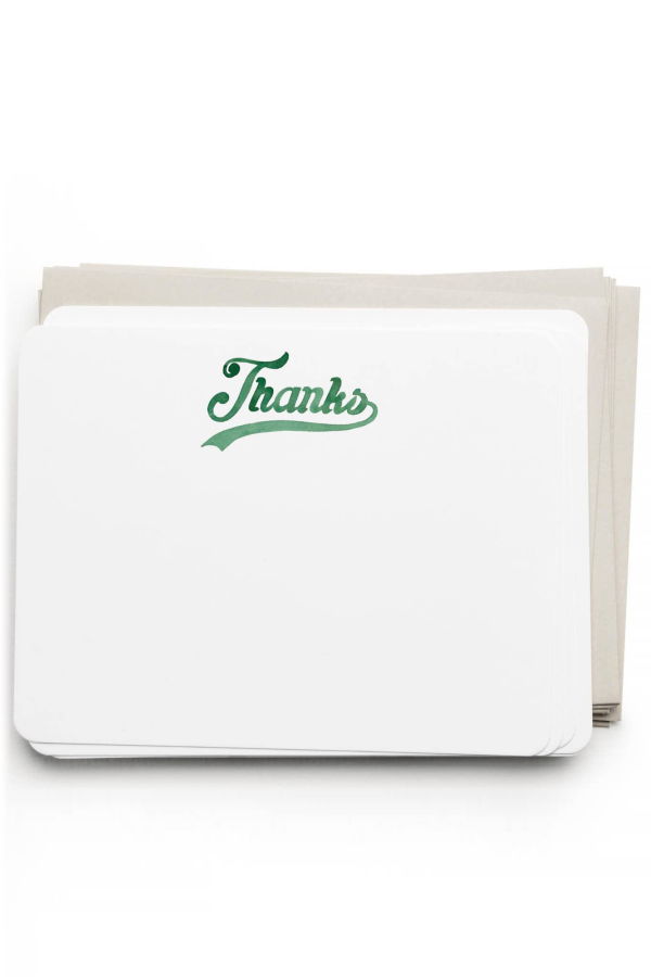 E. Frances Paper Varsity Thanks Note Set Cards