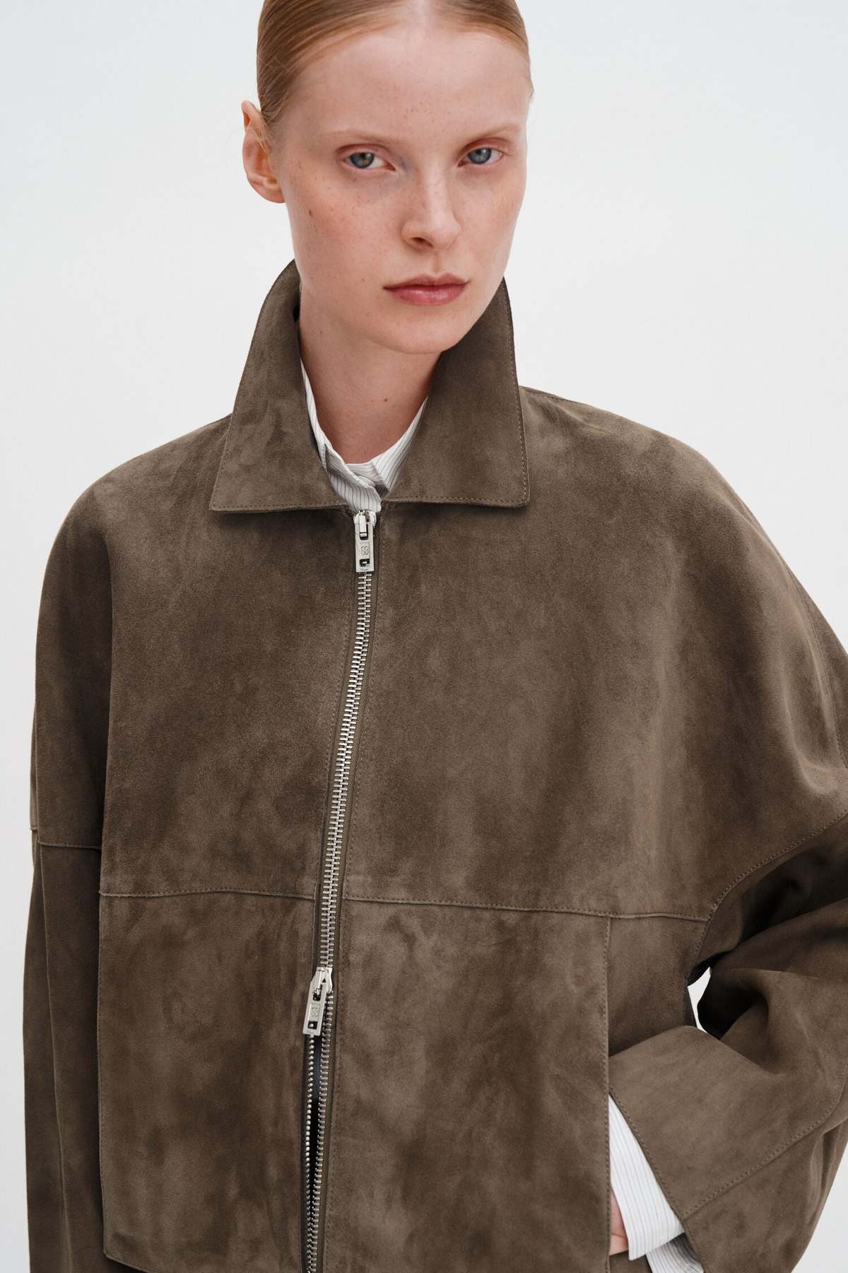 Filippa K Suede Coach Jacket - Image 1 of 4