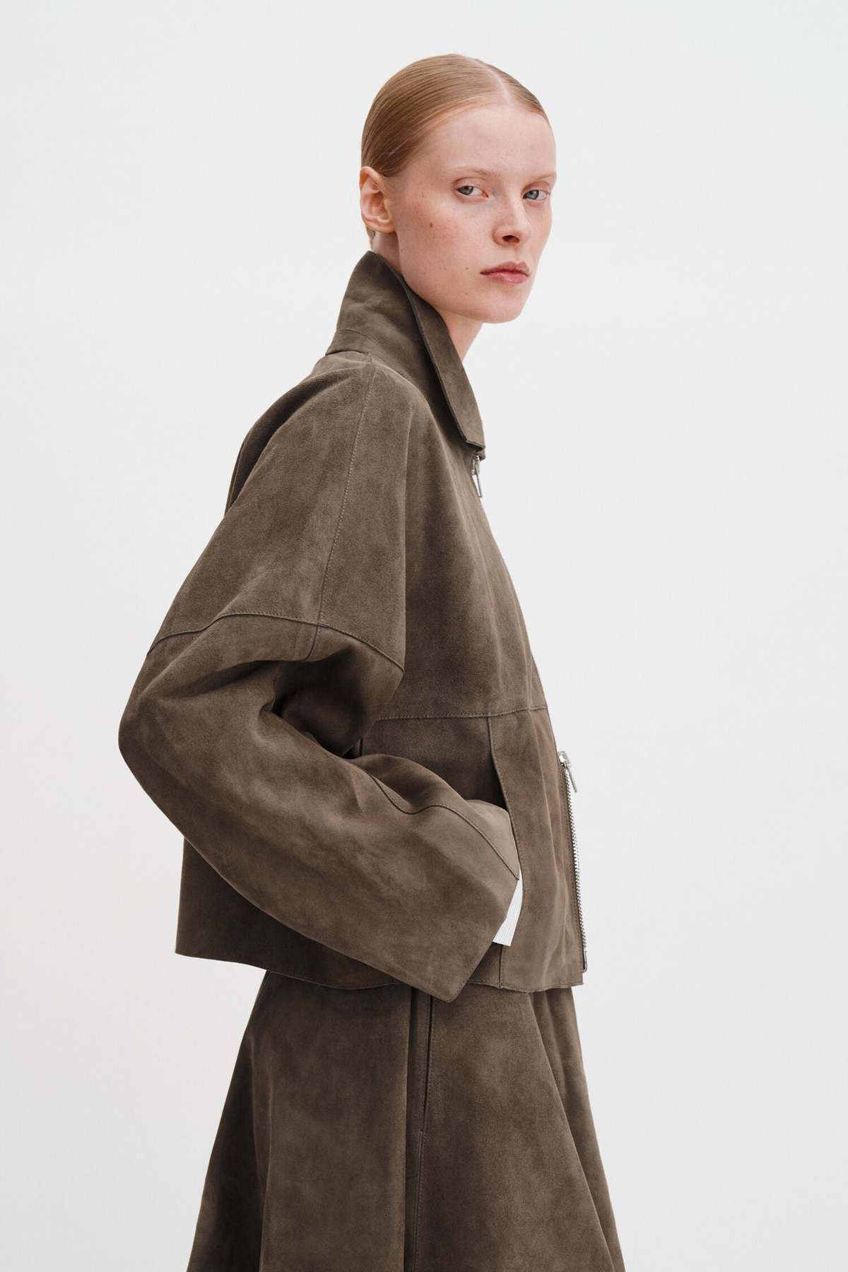 Filippa K Suede Coach Jacket - Image 3 of 4