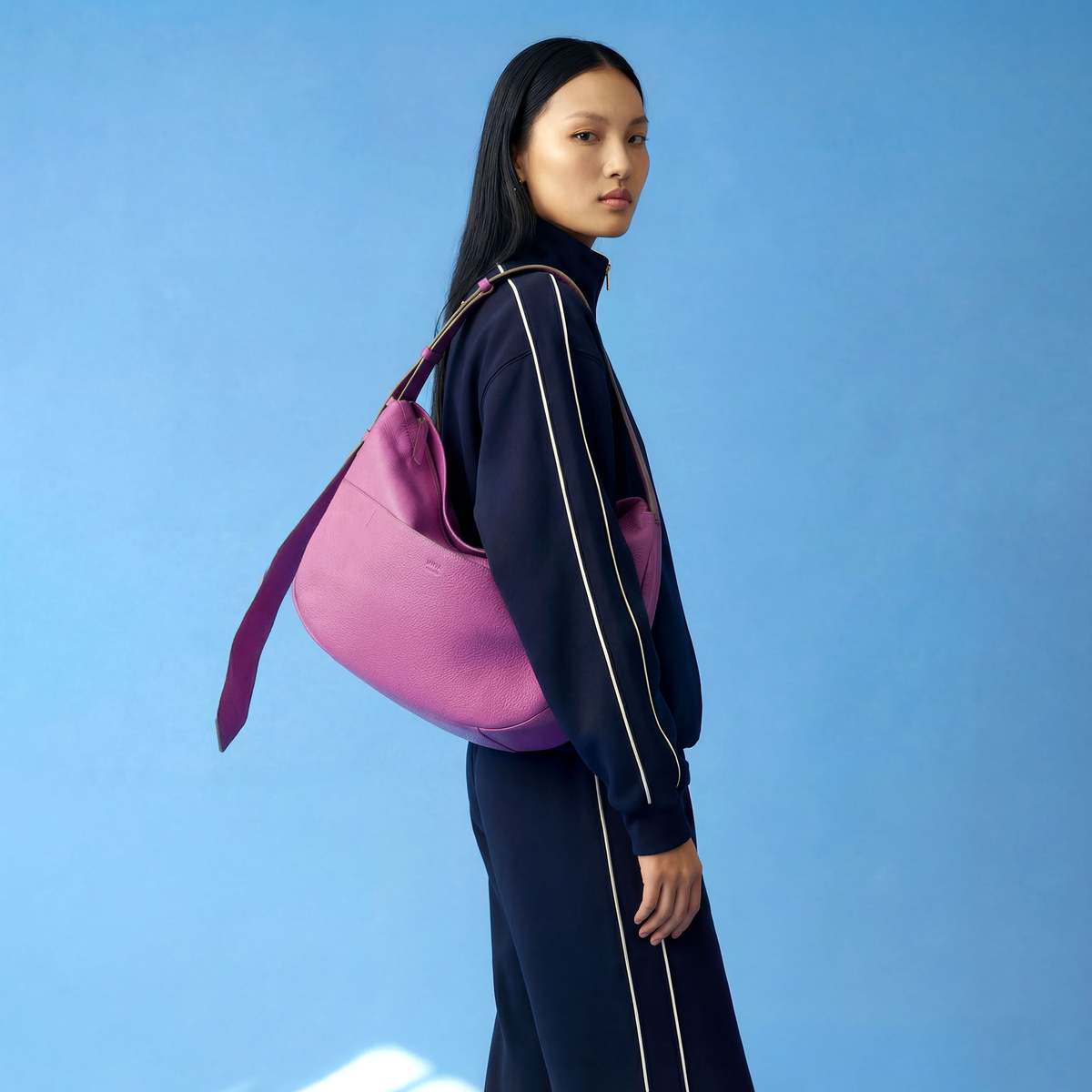 Tusk Ascot | Mira Large Hobo - Magenta - Image 2 of 3