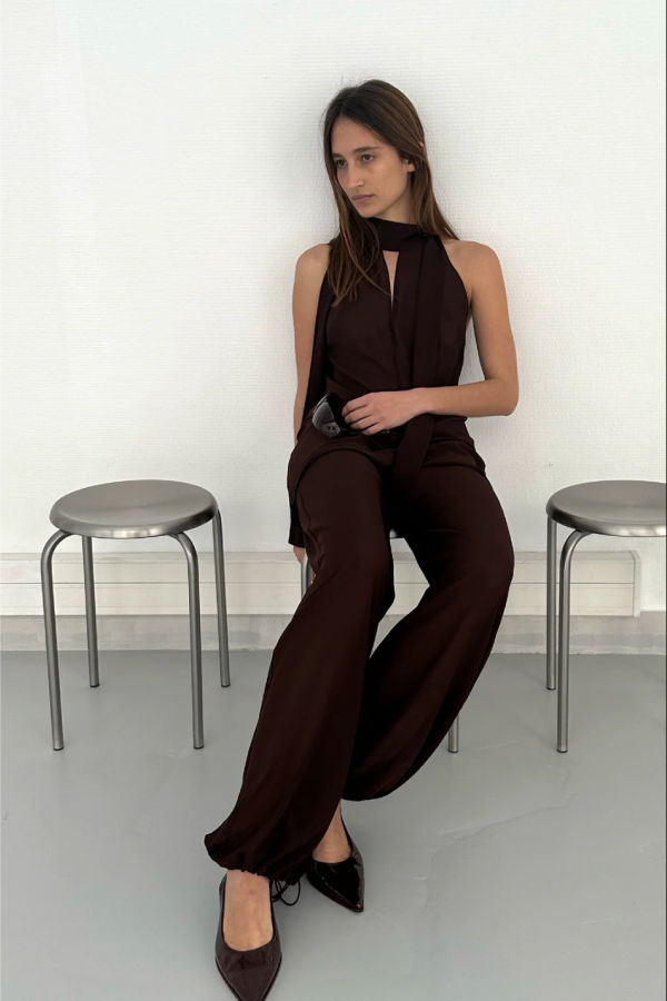 SAEMDI Eliza Scarf Top