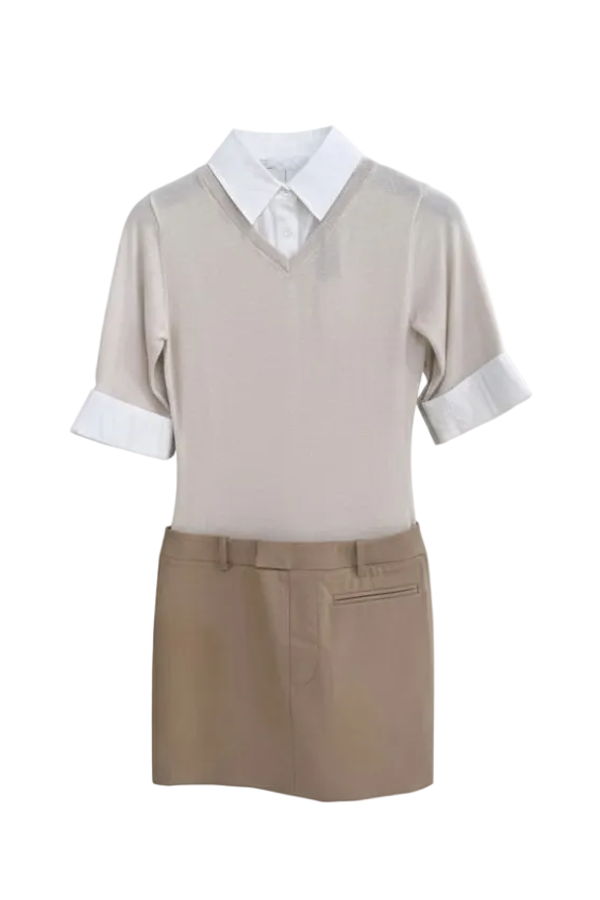 Staud Geo Mini Dress