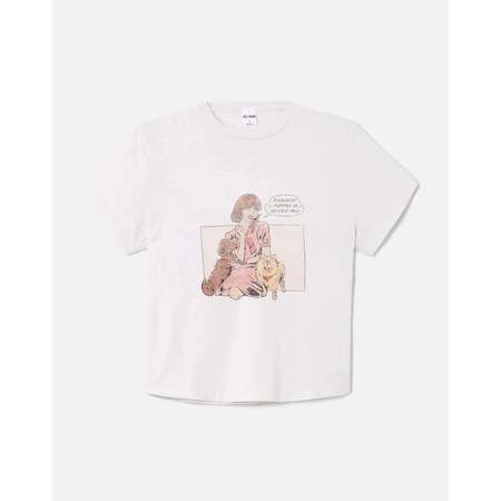 RE/DONE Classic Peanuts Crush Tee - Vintage White | Garmentory