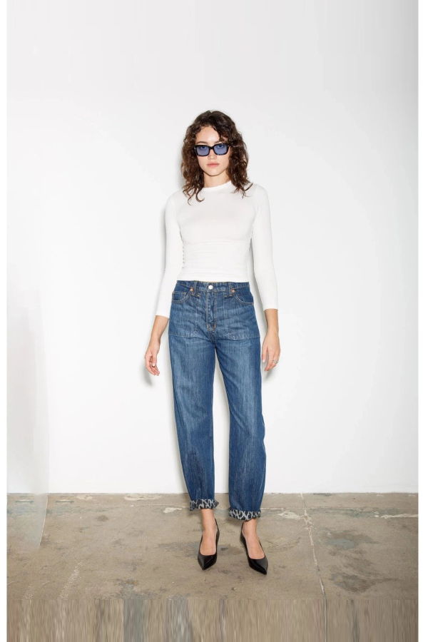 RE/DONE The Rewind Jean Jeans - Dk Santa Cruz Cheetah