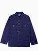 Blue Blue Japan Cotton Herringbone Pattern Big Pocket Shirt Jacket - Indigo - Thumbnail 1