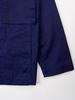 Blue Blue Japan Cotton Herringbone Pattern Big Pocket Shirt Jacket - Indigo - Thumbnail 3