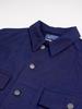 Blue Blue Japan Cotton Herringbone Pattern Big Pocket Shirt Jacket - Indigo - Thumbnail 4